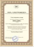 Диллерский сертификат Электрофидер